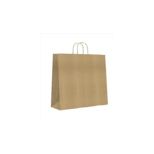 9545-BOLSA PAPEL CON ASAS KRAFT MARRON L 32X14X40 CM BISMARK 329839