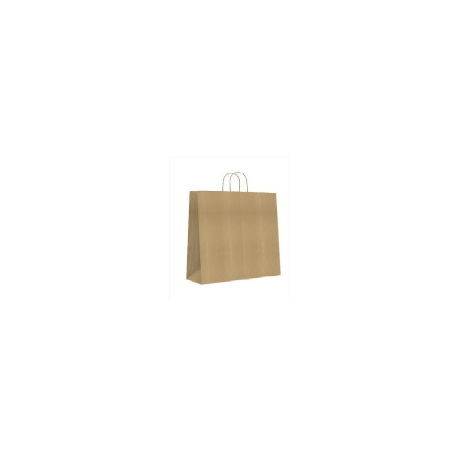 9545-BOLSA PAPEL CON ASAS KRAFT MARRON L 32X14X40 CM BISMARK 329839