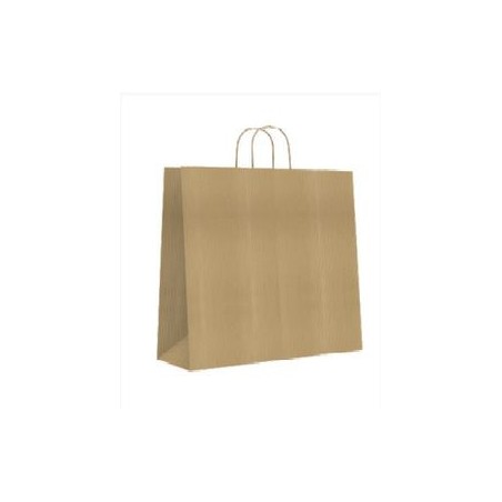 9545-BOLSA PAPEL CON ASAS KRAFT MARRON L 32X14X40 CM BISMARK 329839