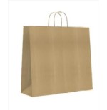 9545-BOLSA PAPEL CON ASAS KRAFT MARRON L 32X14X40 CM BISMARK 329839