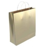 9548-BOLSA PAPEL CON ASAS KRAFT ORO M 27X12X37 CM BISMARK 329846