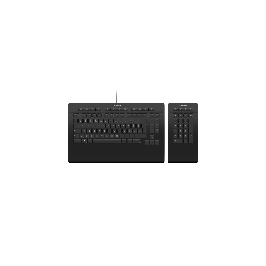 9556-3Dconnexion Keyboard Pro with Numpad teclado USB Negro