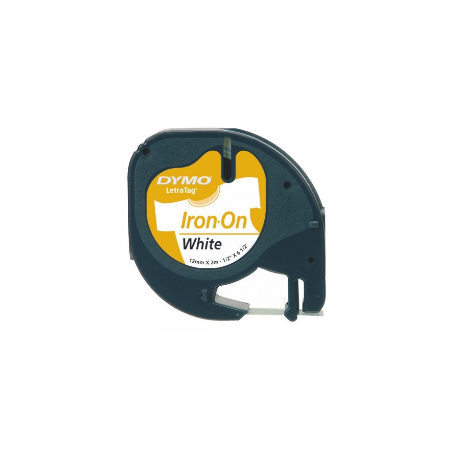 957-CINTA ROTULADORA LETRATAG ROPA 12MMX2M NEGRO/BLANCO DYMO S0718850