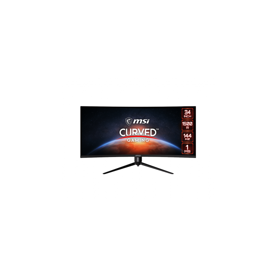 9602-MSI Optix MAG342CQR 86,4 cm (34") 3440 x 1440 Pixeles UltraWide Quad HD LCD Negro