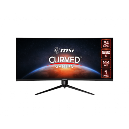 9602-MSI Optix MAG342CQR 86,4 cm (34") 3440 x 1440 Pixeles UltraWide Quad HD LCD Negro