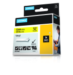 962-CINTA ROTULADORA RHINOPRO VINILO 12MMX5.5M NEGRO/AMARILLO DYMO 18432