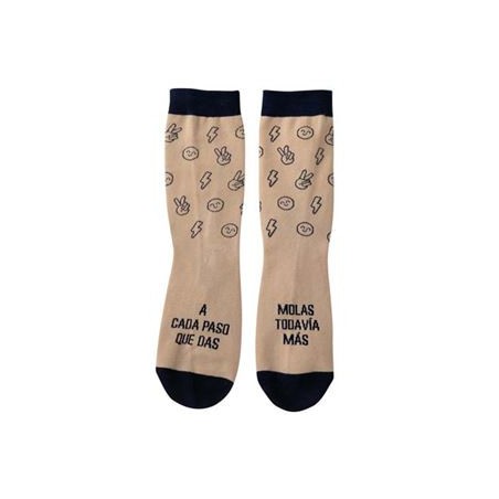 9665-CALCETINES TALLA UNICA -A CADA PASO QUE DAS, MOLAS TODAVIA MAS MR.WONDERFUL WOA11124ES