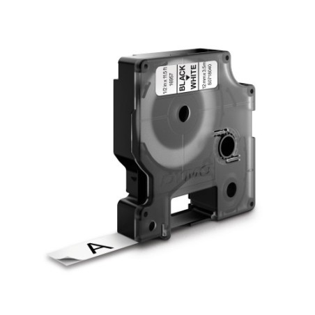 967-CINTA ROTULADORA D1 12MMX3.5M NYLON NEGRO/BLANCO DYMO S0718040