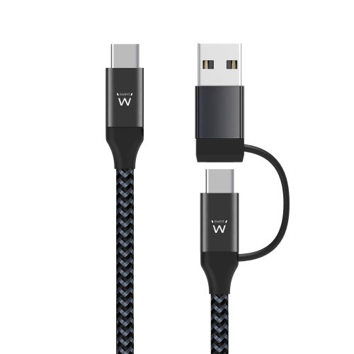 9671-Ewent EW9918 cable USB 1 m USB 3.2 Gen 1 (3.1 Gen 1) USB C Negro