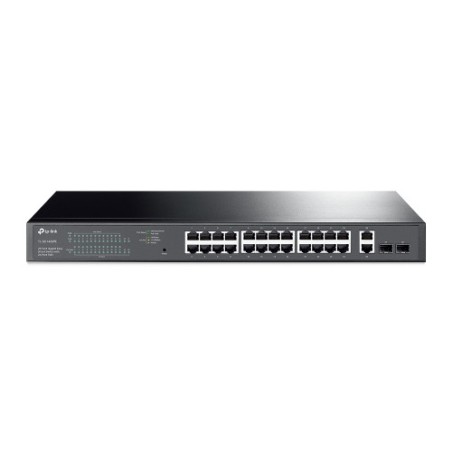 9735-TP-LINK TL-SG1428PE switch Gestionado Gigabit Ethernet (10/100/1000) Energia sobre Ethernet (PoE) 1U Negro