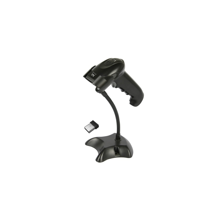 9745-Ewent EW3431 lector de codigo de barras Lector de codigos de barras portatil 1D/2D LED Negro