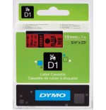 976-CINTA ROTULADORA D1 19MMX7M NEGRO/ROJO DYMO S0720870
