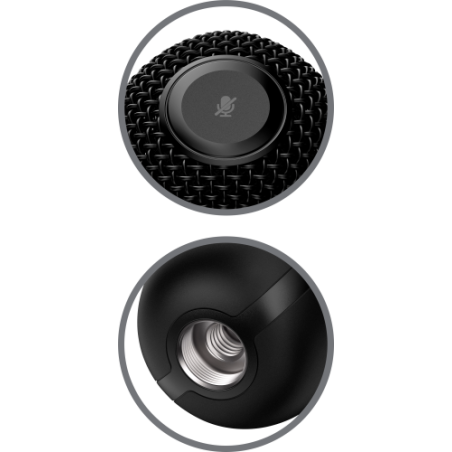 9762-HP 4P5P8AA microfono Negro Microfono para PC