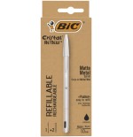 9776-BOLIGRAFO RENEW CUERPO METAL TINTA NEGRA BIC 997201