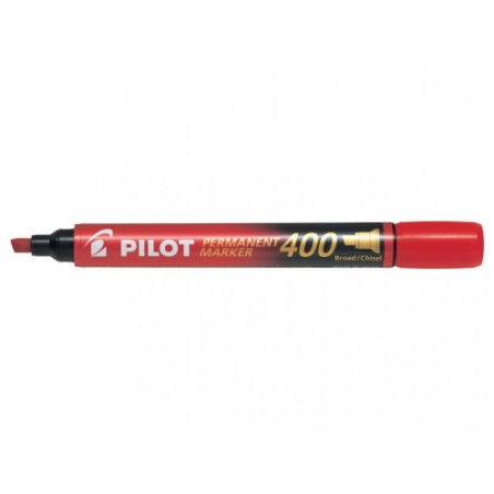 9789-MARCADOR PERMANENTE PUNTA BISELADA SCA-400 ROJO PILOT SCA-400-R