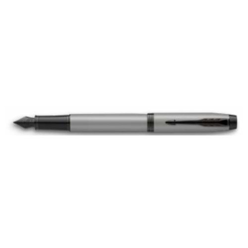 9817-PLUMA IM GRIS MATE/ADORNOS NEGROS MEDIUM PARKER 2127620