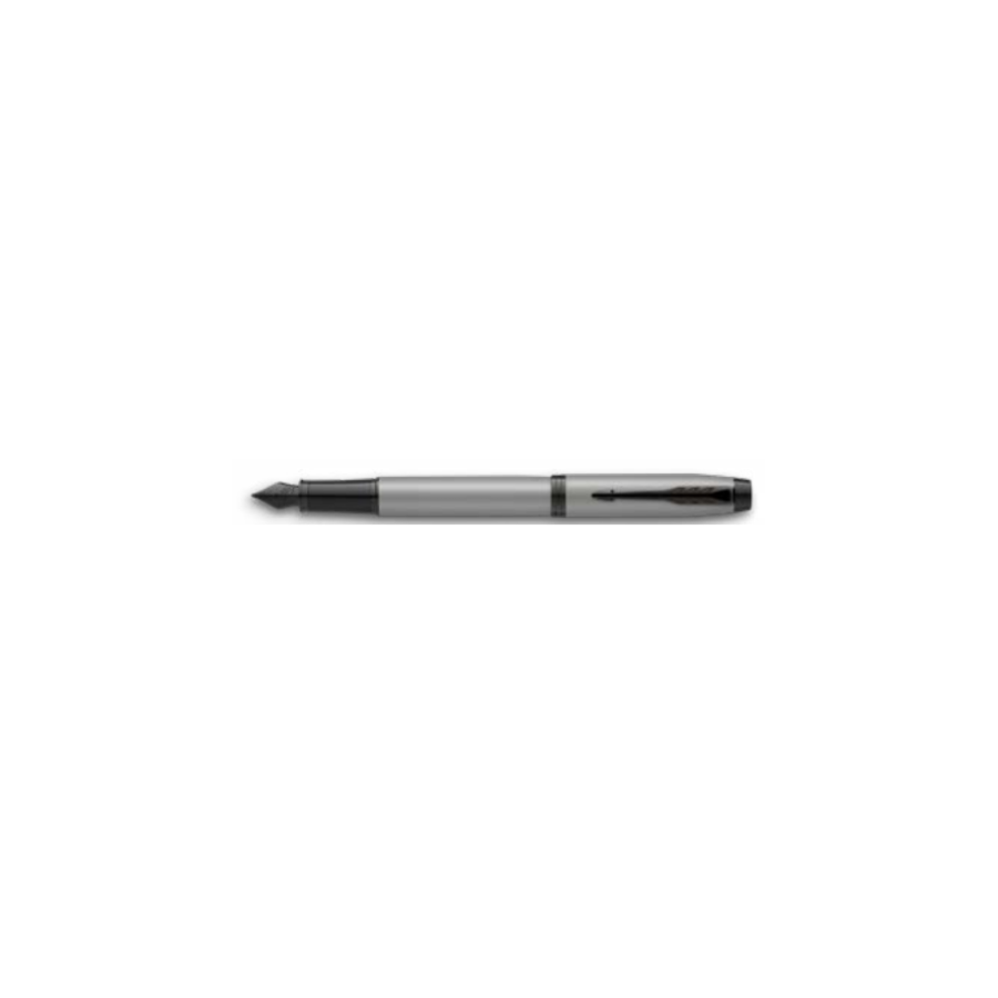 9817-PLUMA IM GRIS MATE/ADORNOS NEGROS MEDIUM PARKER 2127620