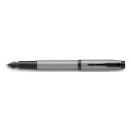 9817-PLUMA IM GRIS MATE/ADORNOS NEGROS MEDIUM PARKER 2127620
