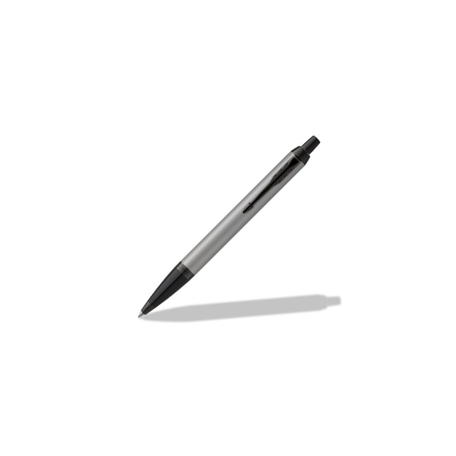 9818-BOLIGRAFO IM CUERPO GRIS MATE/ADORNOS NEGROS MEDIUM PARKER 2127752