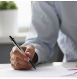 9819-BOLIGRAFO IM CUERPO GRIS MATE/ADORNOS NEGROS MEDIUM PARKER 2127752