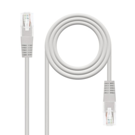 9866-Nanocable Cable de red latiguillo RJ45 Cat.6 UTP AWG24, Gris, 1.5m