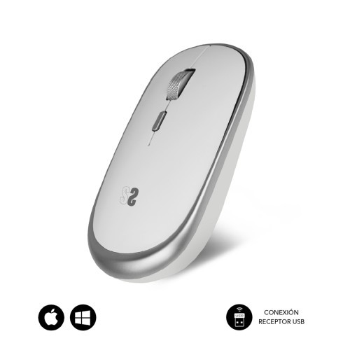 9885-RATON OPTICO INALAMBRICO WIRELESS MINI MOUSE SILVER