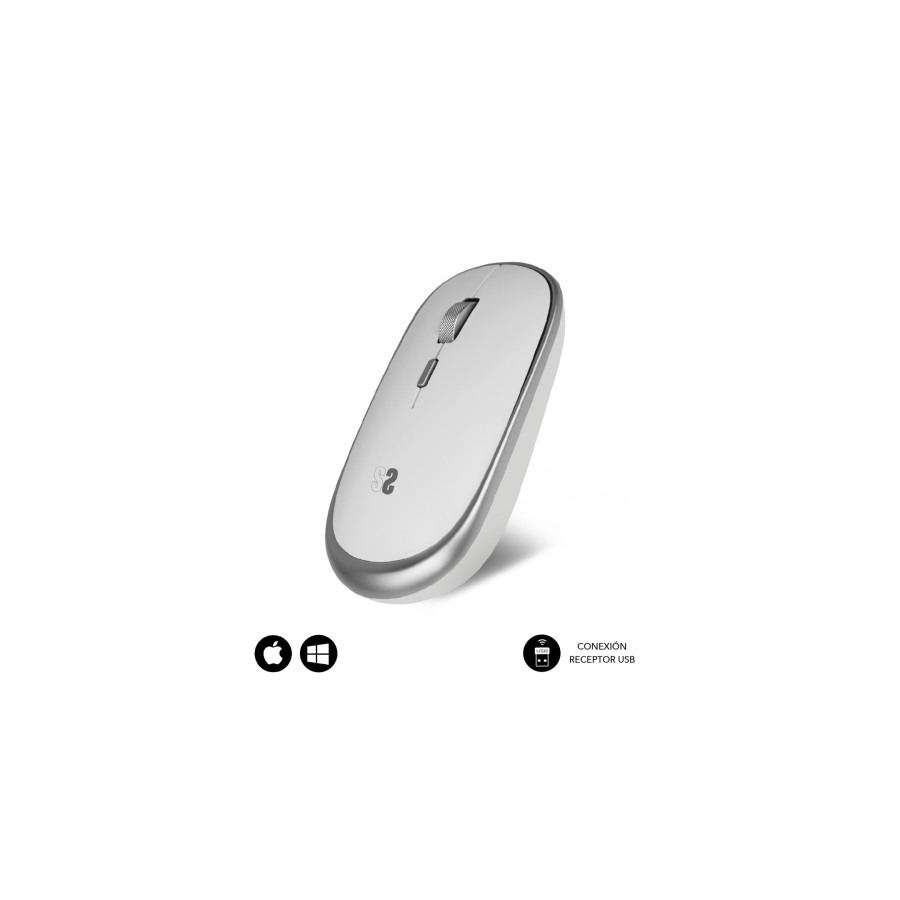 9885-RATON OPTICO INALAMBRICO WIRELESS MINI MOUSE SILVER