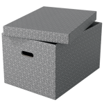 9918-PACK 3 CAJAS GRISES 510X355X305MM ESSELTE 628287