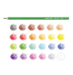 9968-TUBO 24 UNIDADES LAPICES DE COLORES HEXAGONALES + SACAPUNTAS CARIOCA 43341