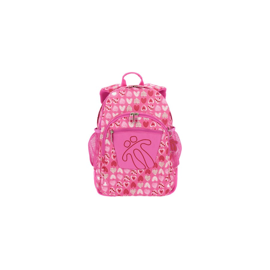 9977-MOCHILA CRAYOLES REFUERZO CAUCHO+BOLSILLOS ROSA/CORAZONES TOTTO MA04ECO029-1710N-1I3